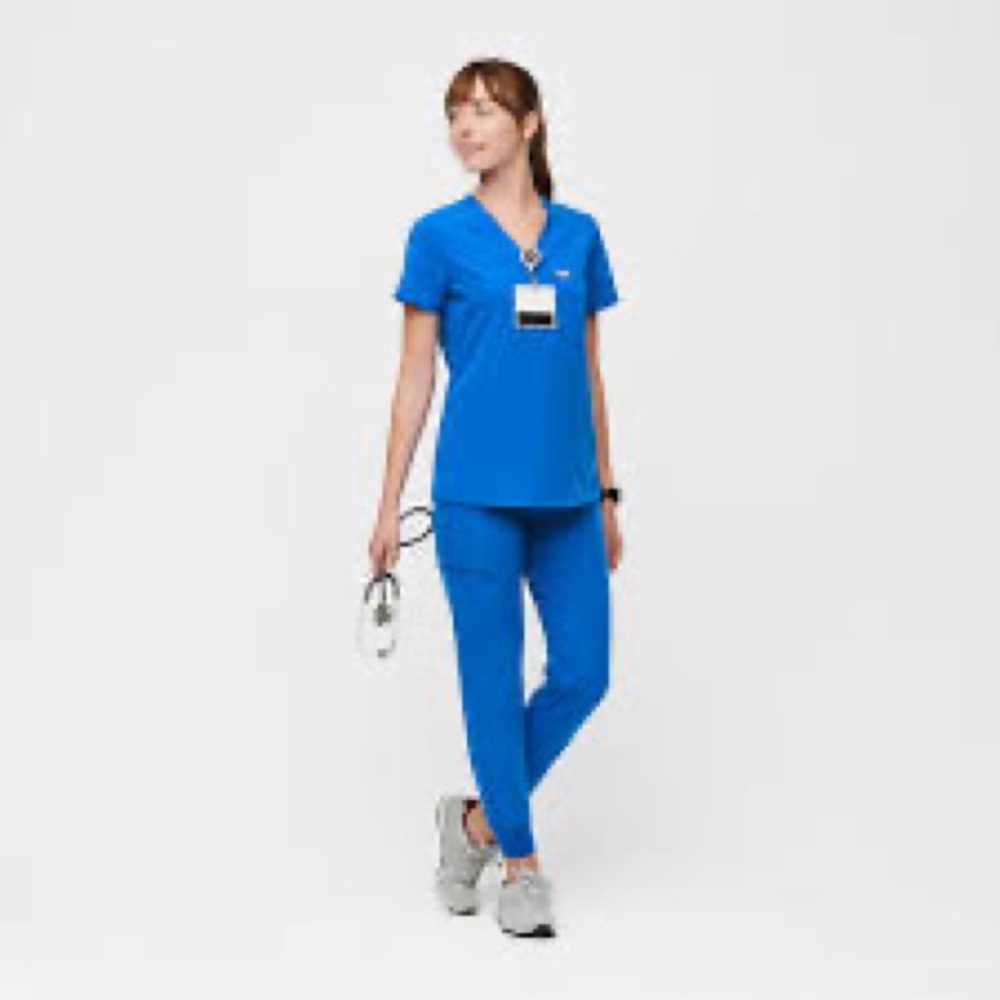 Figs royal blue scrub set - Medium